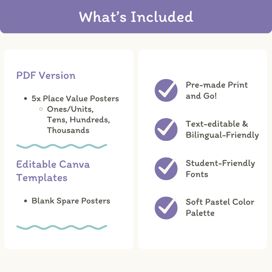 Place Value Posters - Base 10 Blocks - Dreamy Space Theme - Miss Jacobs Little Learners