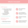 Place Value Posters (Base 10 Blocks) - Pastel Composition Notebook Math Decor - Miss Jacobs Little Learners
