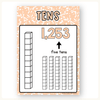 Place Value Posters (Base 10 Blocks) - Pastel Composition Notebook Math Decor - Miss Jacobs Little Learners