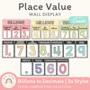 Place Value with Decimals Wall Display - Pastel Composition Notebook Math Decor - Miss Jacobs Little Learners