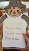 Fall Crafts & Writing Activities Bundle - Miss Jacobs Little Learners