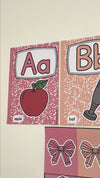 Alphabet Posters - Pastel Composition Notebook Classroom Decor - Miss Jacobs Little Learners