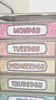 Teacher Trolley Labels for Rolling Cart - Pastel Composition Notebook Classroom Decor - Miss Jacobs Little Learners