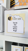 Reading Group Organizers & Labels - Happy Hive Classroom Decor - Miss Jacobs Little Learners