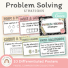 Problem Solving Strategies Posters - Pastel Composition Notebook Math Decor - Miss Jacobs Little Learners
