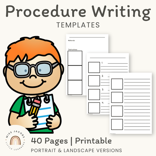 Procedural Text Writing Templates
