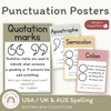Punctuation Posters - Australiana Classroom Decor - Miss Jacobs Little Learners