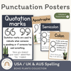 Punctuation Posters - Boho Plants Classroom Decor - Miss Jacobs Little Learners