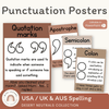 Punctuation Posters | BOHO VIBES | Desert Neutrals Decor - Miss Jacobs Little Learners