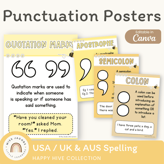 Punctuation Posters - Happy Hive English Decor