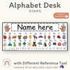 QLD Beginners Font | Alphabet Desk Strips with Numbers | Student Name Tags - Miss Jacobs Little Learners