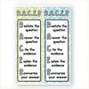 RACES Strategy Anchor Chart - Pastel Composition Notebook Decor - Miss Jacobs Little Learners