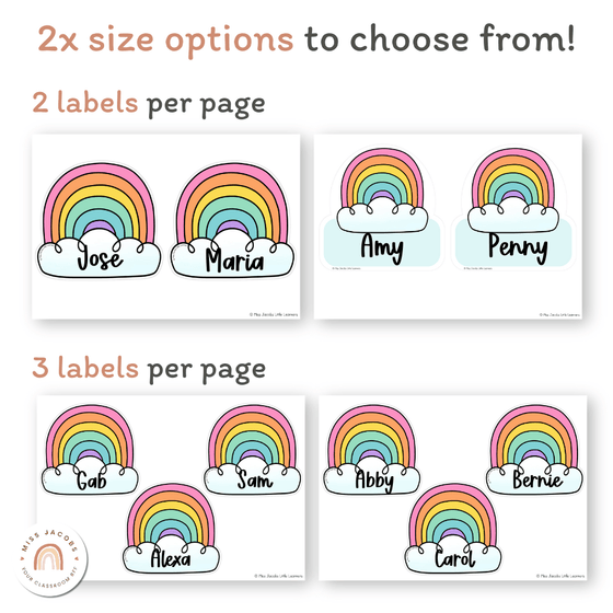 Rainbow Door Display Classroom Decor - Miss Jacobs Little Learners