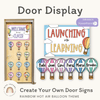 Rainbow Hot Air Balloon Door Display Classroom Decor - Miss Jacobs Little Learners