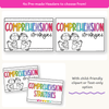 Reading Comprehension Strategies Posters - Bright Theme - Miss Jacobs Little Learners