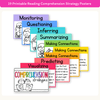 Reading Comprehension Strategies Posters - Bright Theme - Miss Jacobs Little Learners