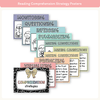 Reading Comprehension Strategies Posters - Cutesy Pastel English Decor - Miss Jacobs Little Learners