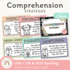 Reading Comprehension Strategies Posters - Cutesy Pastel English Decor - Miss Jacobs Little Learners