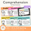Reading Comprehension Strategies Posters - Cutesy Theme Decor - Miss Jacobs Little Learners