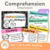 Reading Comprehension Strategies Posters - Cutesy Theme Decor - Miss Jacobs Little Learners
