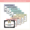 Reading Comprehension Strategies Posters - Pastel Composition Notebook English Decor - Miss Jacobs Little Learners