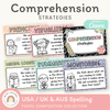Reading Comprehension Strategies Posters - Pastel Composition Notebook English Decor - Miss Jacobs Little Learners