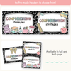 Reading Comprehension Strategies Posters - Pastel Composition Notebook English Decor - Miss Jacobs Little Learners