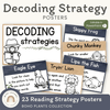 Reading Decoding Strategies Posters - Boho Plants Decor - Miss Jacobs Little Learners