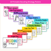 Reading Decoding Strategies Posters - Bright Theme - Miss Jacobs Little Learners