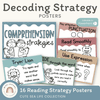 Reading Decoding Strategies Posters - Cute Sea Life Theme - Miss Jacobs Little Learners