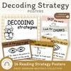 Reading Decoding Strategies Posters - Daisy Gingham Neutrals - Miss Jacobs Little Learners