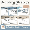 Reading Decoding Strategies Posters - Modern Ocean Classroom Decor - Miss Jacobs Little Learners