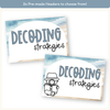 Reading Decoding Strategies Posters - Modern Ocean Classroom Decor - Miss Jacobs Little Learners