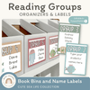 Reading Group Organizers & Labels - Cute Sea Life Decor - Miss Jacobs Little Learners
