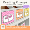 Reading Group Organizers & Labels - Cutesy Classroom Decor - Miss Jacobs Little Learners