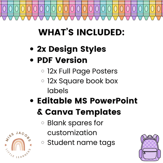 Reading Group Organizers & Labels - Cutesy Classroom Decor - Miss Jacobs Little Learners