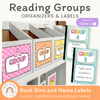 Reading Group Organizers & Labels - Cutesy Composition Notebook Decor - Miss Jacobs Little Learners