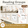 Reading Group Organizers & Labels - Daisy Gingham Neutrals Decor - Miss Jacobs Little Learners