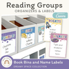 Reading Group Organizers & Labels - Dreamy Space Classroom Decor - Miss Jacobs Little Learners