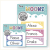 Reading Group Organizers & Labels - Dreamy Space Classroom Decor - Miss Jacobs Little Learners