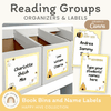 Reading Group Organizers & Labels - Happy Hive Classroom Decor - Miss Jacobs Little Learners
