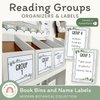 Reading Group Organizers & Labels - Modern Botanical Decor - Miss Jacobs Little Learners