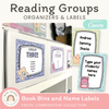 Reading Group Organizers & Labels - Pastel Composition Notebook Decor - Miss Jacobs Little Learners