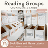 Reading Group Organizers & Labels - Spotty Boho Classroom Decor - Miss Jacobs Little Learners