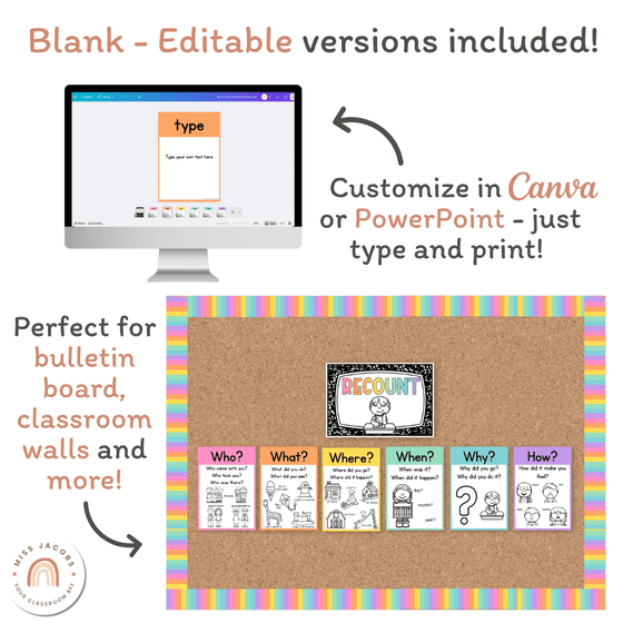 Recount Posters - Cutesy Classroom Decor - Miss Jacobs Little Learners