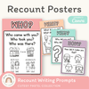 Recount Posters - Cutesy Pastel English Decor - Miss Jacobs Little Learners
