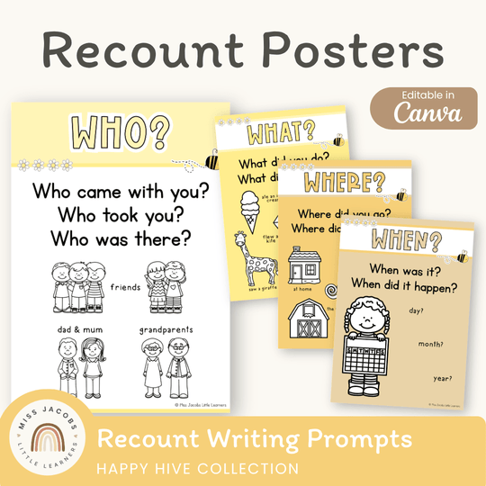 Recount Posters - Happy Hive English Decor