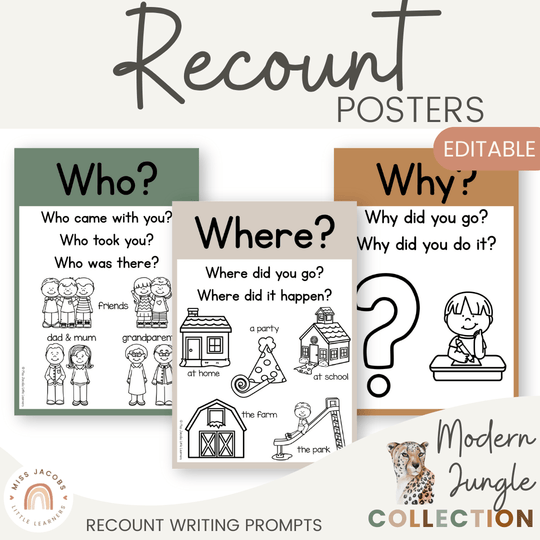 Recount Posters - Modern Jungle Earthy Decor