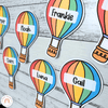 Retro Hot Air Balloon Door Display Classroom Decor - Miss Jacobs Little Learners