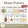 Shape Posters - Australiana Classroom Decor - Miss Jacobs Little Learners